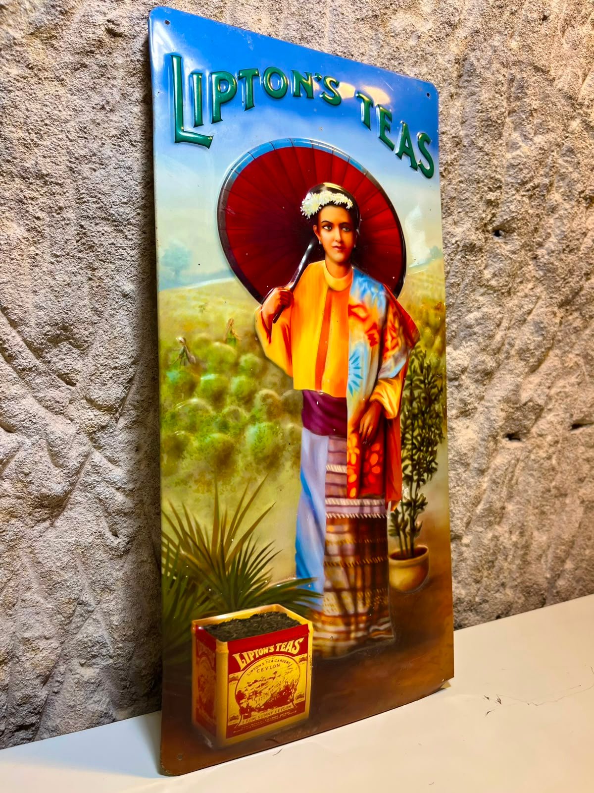 Plaque émaillée Lipton’s Teas – Image 2